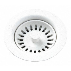 Elkay Strainer,Polymer Drain,White LKQS35WH