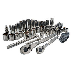 Craftsman Automotive Socket Set,3/8",Metal,81 pcs. CMMT82335