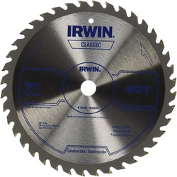 Irwin CircularSawBlade,Carbide,Dia:7.25" 15230ZR