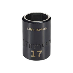 Craftsman Sockets, 1/2" Drive 17mm Metric Impact S CMMT15865