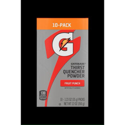 Gatorade Sports Drink Mix,Fruit Punch,PK10 04702