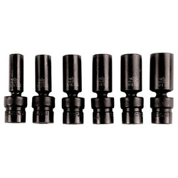 K-Tool International Flex Deep Impact Socket Set,3/8"Dr,6pcs. KTI-32400