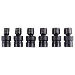 K-Tool International Metrc Flex Impct Socket Set,3/8"Dr,6pcs. KTI-37500