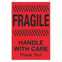 Tape Logic Label,Fragile HWC,2x3" DL1326