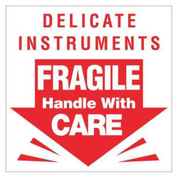 Tape Logic Label,Delicate Instrument Fragile,3x3" DL1080