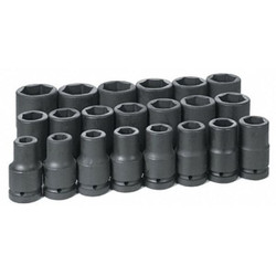 Grey Pneumatic Socket Set,1"D,D Impact 9021D