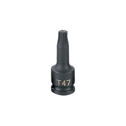 Grey Pneumatic Socket,T47,3/8"D,Int Impact,Trx Male 1147T