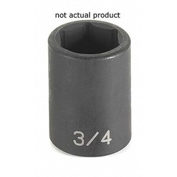 Grey Pneumatic Socket,1/2"Dx2",Standard 2064R