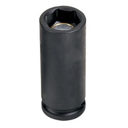 Grey Pneumatic Socket,8mm,3/8"D,Impact,Mag 6pt.,D 1008MDG