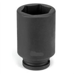 Grey Pneumatic Socket,27mm,3/4"D,Impact,Hex D,Blk 3027MD