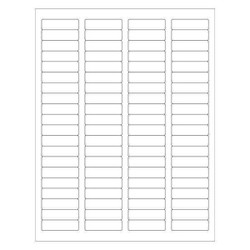 Tape Logic WeatherResistLaserLbl,1-3/4"x1/2",PK8000 LL250WR