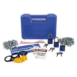 Brady Portable Lockout Kit,Filled,Alike LK042B-BLUE