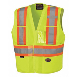 Pioneer Safety Vest,Tear-Away,Hi-Vis Orange,S/M V1021061U-S/M