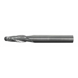 Cleveland Ball End Mill,Single End,1/8",HSS C75340