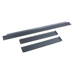 Sim Supply Side/Back Rail Kit,96W x 36D x 3H,Gray 4TW67