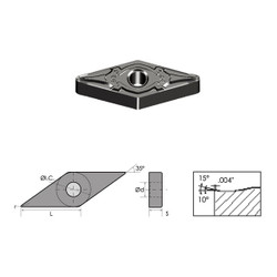 Hhip Vnmg-331-Em Nc-Tiain Coated Carbide Inse 6051-0331