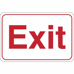 Partners Brand Exit,Facility Sign,6x9" SN201