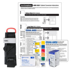 First Aid Only Conversion Kit,10" W,2" H  91366