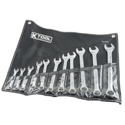 K-Tool International Raised Panel SAE Combo Wrench Set,11 pcs KTI-41011