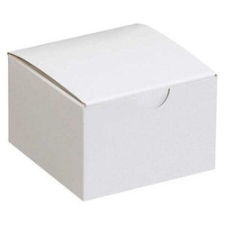 Partners Brand Gift Box,3x3x2",White,PK100 GB332