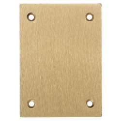 Hubbell Wiring Device-Kellems Rect Brass Blank Floor Box Cover S3813