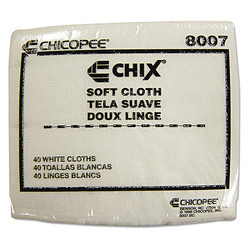 Chix Soft Cloths, 13 x 15,White,PK1200 8007