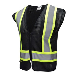 Radians Safety Vest,SV22 Economy Type O,Black,L RAD-SV22- ZBM-LARGE