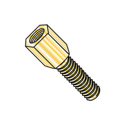 Sim Supply Jack Screws,4-40x5/8 3/16 Hex JA,PK500 101004JMY