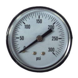 Powermate Pressure Gauge,2",300 PSI,1/4" Back Conn 032-0024RP
