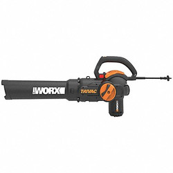 Worx Electric Blower,Mulcher/Vac,70mph,2Spd WG512