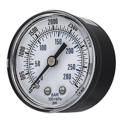 Pic Gauges Pressure Gauge,General Purpose,2" Dial  SEP-102D-204Q