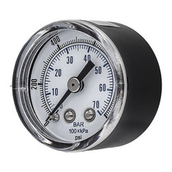 Pic Gauges Pressure Gauge,Nominal 1-1/2" Dial SEP-102D-158M