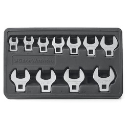 Kd Tools Crowfoot Wrnch Set,SAE,3/8" Drive,11 pcs 81908