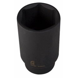 Sunex Deep 6Pt,Impact Socket,1/2"Dr,22mm 222MD