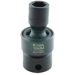 K-Tool International Standard Swvel Impact Socket,3/8"Dr,10mm KTI-37510