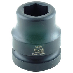 K-Tool International Impact Socket,Standard,6 pt.,1"Dr,15/16" KTI-35130