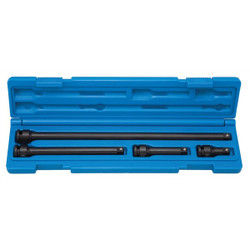 Grey Pneumatic Impact Extension Set,3/8" Drive,4 pcs. 1104E