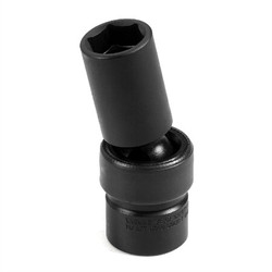 Grey Pneumatic Impact Socket,Univ Semi Deep,3/8"Dr,13mm 1013UMSD