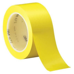 3m Tape,Vinyl,Solid,471,2x36 yd.,Yellow,PK3 T9674713PKY