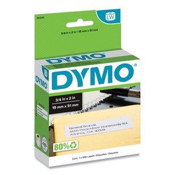 Dymo Address Label,3/4"x2",500/Roll,White 30330