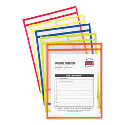 C-Line Products Holder,Shop Ticket,Neon,9x12,Clear,PK10 43920