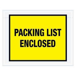 Tape Logic Envelopes,PLE,7x5 1/2",Yellow,PK1000 PL405