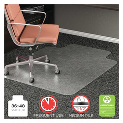 Deflecto Chairmat,Lip,36x48",Clear CM15113