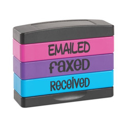 Stackstamp Stamp,Emailed-Faxed-Received,Asst. Ink 8800