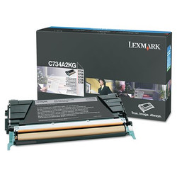 Lexmark Toner Cartridge,12000 Page-Yield,Black C734A2KG