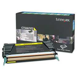 Lexmark Toner Cartridge,10000 Page-Yield,Yellow X748H1YG