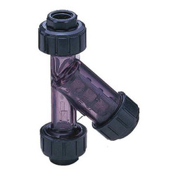 Asahi Y Strainer,4 3/8" H,20 mesh,PVC 1257010