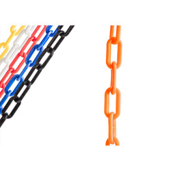 Us Weight Sun Shield Orange Plastic Chain By Us,2" U2310ORG