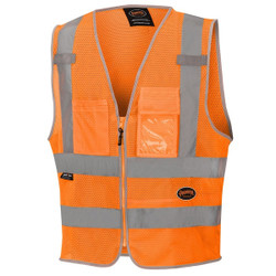 Pioneer Mesh Safety VeStripe,Orange,3XL,2 Stripe V1025250U-3XL