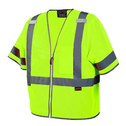 Pioneer Short Sleeve Vest with 2" Tape,Green V1023960U-S